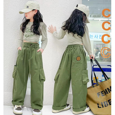 set girls comfert fashion cargo suit CHN 38 (282802) - setelan anak perempuan  
